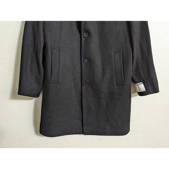 New Michael Kors men's sz S Wool Blend Coat Overcoat black style MX 15502 Q4 - Picture 3 of 9